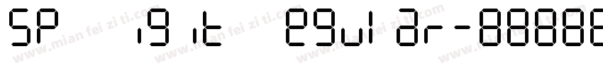 SP Digit Regular字体转换